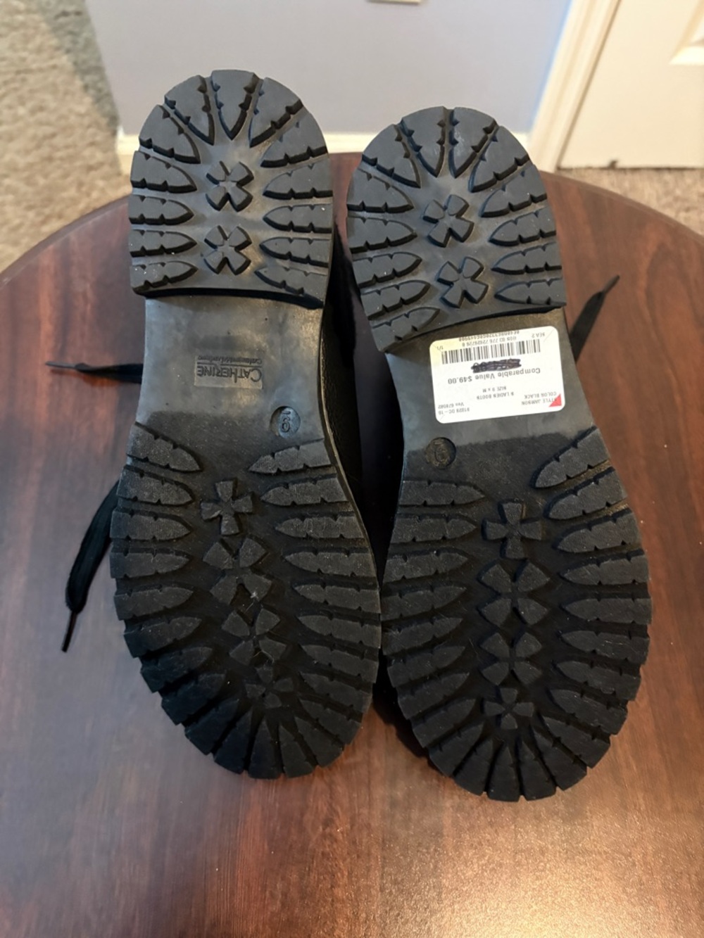 Timberland Black Kids Fur-Cuff Lace-Up Ankle Boots - Picture 4 of 5